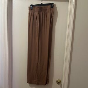 Elegant Brown Wide Leg Women's Pants